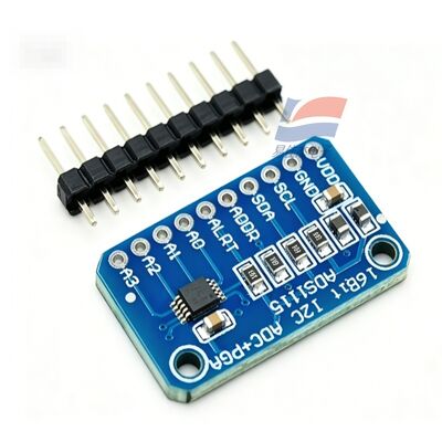 YJJ ADS1115 16 บิต ความละเอียดสูง Analog-to-Digital Converter ADC การพัฒนาคณะกรรมการ โมดูล 4 ช่องทาง