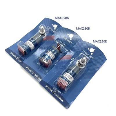 MAX250E R125P03-002 เครื่องตรวจจับก๊าซออกซิเจน เครื่องตรวจจับไฟฟ้าเคมีละลายสําหรับอุปกรณ์หายใจ