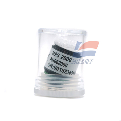 H2S 2000 เซนเซอร์ความรู้สึกของก๊าซสําหรับ 0-2000 Ppm ระยะการวัด 60 25 NA/ppm 10 Ohm Load Resistor