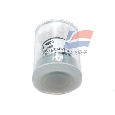 H2S 2000 เซนเซอร์ความรู้สึกของก๊าซสําหรับ 0-2000 Ppm ระยะการวัด 60 25 NA/ppm 10 Ohm Load Resistor