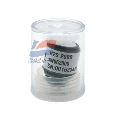 H2S 2000 เซนเซอร์ความรู้สึกของก๊าซสําหรับ 0-2000 Ppm ระยะการวัด 60 25 NA/ppm 10 Ohm Load Resistor