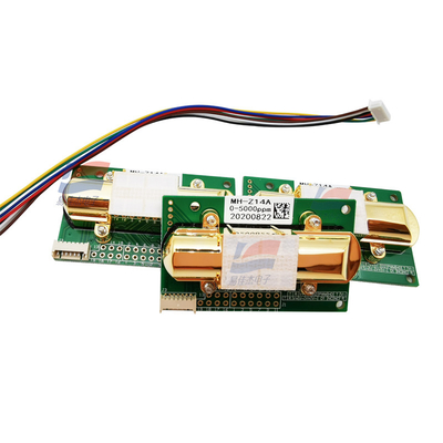 MH-Z14A MH-Z14B หน่วยคาร์บอนไดออกไซด์อินฟราเรดฉลาด HVAC ตู้เย็น ติดตามคุณภาพอากาศภายในห้อง สําหรับอุปกรณ์ทําความสะอาดอากาศ
