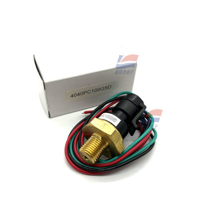 YJJJ 4040PC100G5D 0-100psi เครื่องตรวจจับความดันอินเตอร์เฟซเครื่องกดเหล็กไร้ขัดเหล็ก 5VDC พลังงาน -45C ถึง 125C