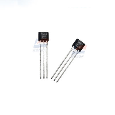 YJJ SS466A Bipolar Latch Hall IC สําหรับการตรวจจับการควบคุมมอเตอร์จุดการกระทําสูง Analog Output Sensing Range 60 G ถึง 200 G