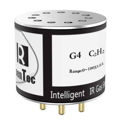 เซ็นเซอร์วัดก๊าซอะเซทิลีนอินฟราเรด YJJ G4-C2H2 แบบไม่กระจายแสงอินฟราเรด (Dual-Beam)