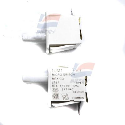 YJJ 1DM1 ไมโครสวิตช์ สวิตช์พื้นฐาน/ทำงานเร็ว 10A 277VAC ลูกสูบ ขั้วเดี่ยวสองทาง