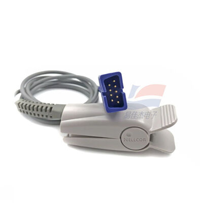 YJJ DS100A DS-100A 9-Pin Adult Finger Clip Blood Oxygen Probe Reusable Clip-Type Adult Blood Oxygen Sensor
